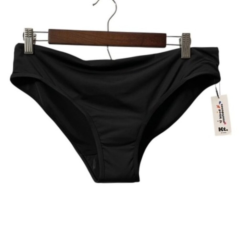 NWT Kt by Knix Black Period Proof Bikini Swim Bottoms Size XXL